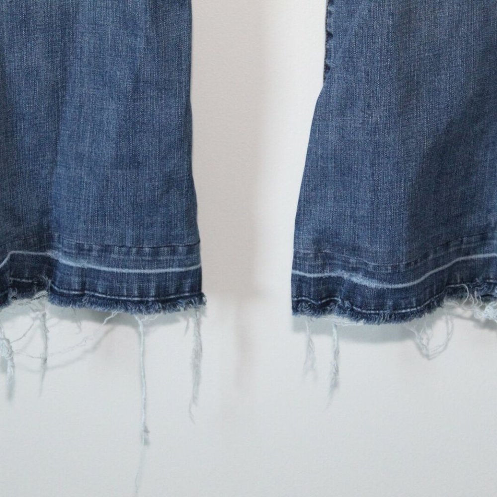 Rock & Roll Cowgirl High Rise Trouser Jeans Raw Hem Women's 36 x 32 H12958 - Picture 4 of 12
